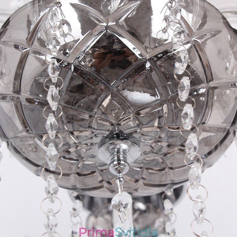 6 Light K9 Crystal Candle Style Lustr
