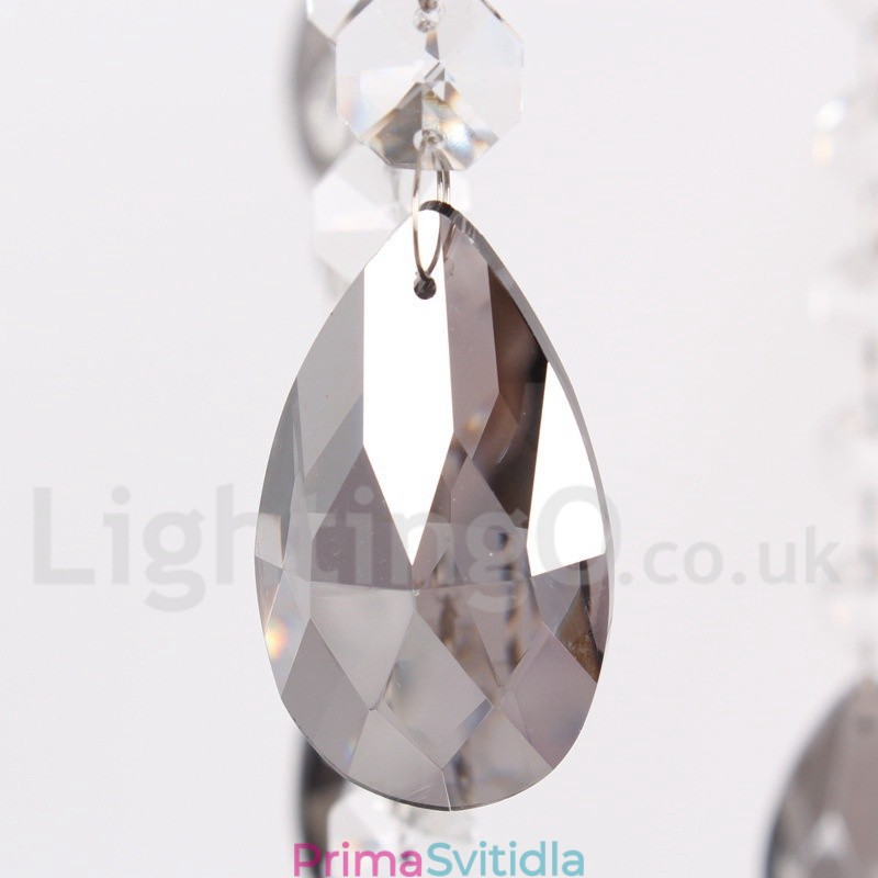 6 Light K9 Crystal Candle Style Lustr