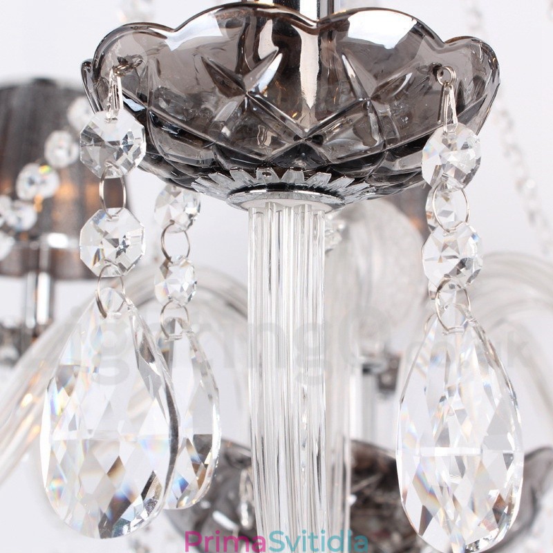 6 Light K9 Crystal Candle Style Lustr