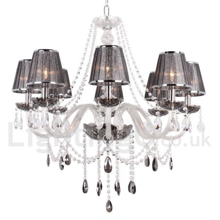 8 Light K9 Crystal Candle Style Lustr 8 Light K9 Crystal Candle Style Lustr