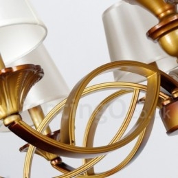 8 Lehký retro lustr ve středomořském stylu v rustikálním stylu se svíčkou