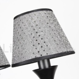 8 Lehký rustikální moderní současný retro černý lustr ve stylu svíčky