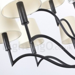 12 Lehký moderní lustr ve stylu svíček