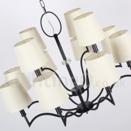 12 Lehký moderní lustr ve stylu svíček