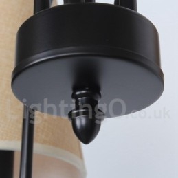5 Light Retro Contemporary Candle Style Lustr