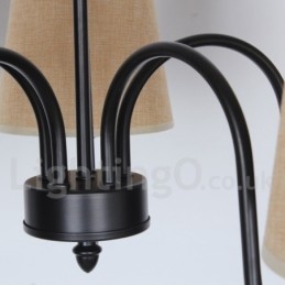 5 Light Retro Contemporary Candle Style Lustr