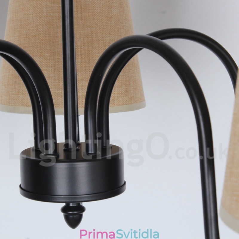 5 Light Retro Contemporary Candle Style Lustr