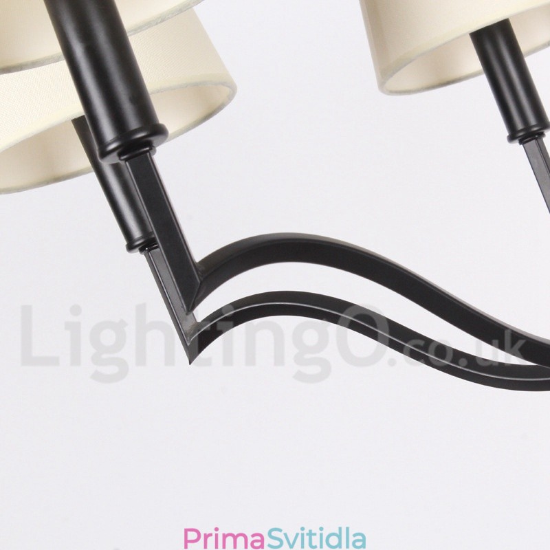 6 Lehký moderní lustr ve stylu svíček