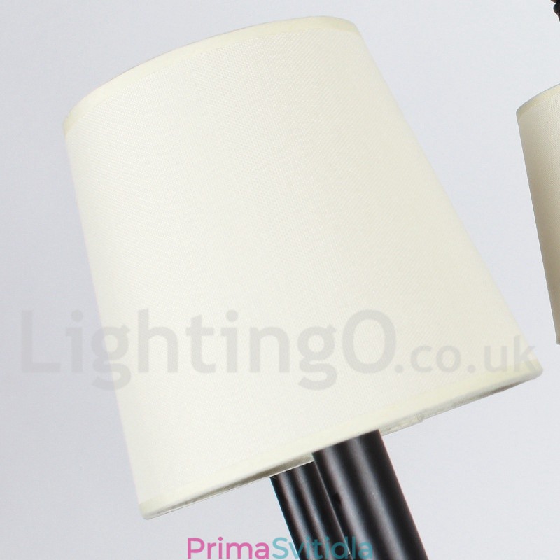 6 Lehký moderní lustr ve stylu svíček