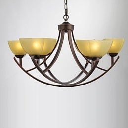 Lustr 6 Lights Tradiční klasický Vintage Metal