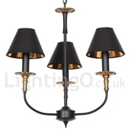 3 Light Retro Contemporary Candle Style Luster