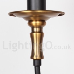 3 Light Retro Contemporary Candle Style Luster