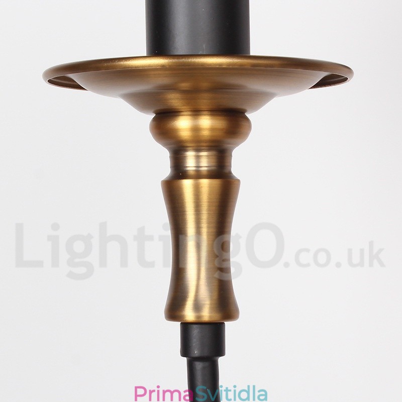 3 Light Retro Contemporary Candle Style Luster