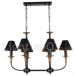 6 Light Retro Contemporary Candle Style Luster