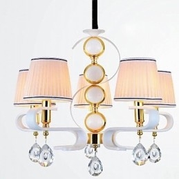 Látkový lustr 5 Lehká moderní minimalistická vysoce kvalitní lampa
