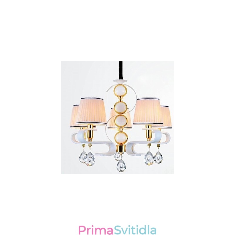 Látkový lustr 5 Lehká moderní minimalistická vysoce kvalitní lampa