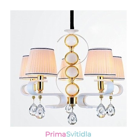 Látkový lustr 5 Lehká moderní minimalistická vysoce kvalitní lampa Látkový lustr 5 Lehká moderní minimalistická vysoce kvalitní lampa