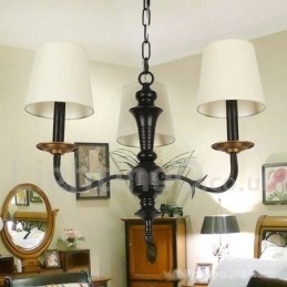 3 Light Contemporary Retro Candle Style Luster