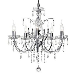 Elegantní křišťálový lustr s 5 světly