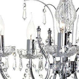 Elegantní křišťálový lustr s 5 světly