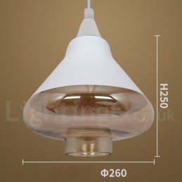 Evropské Retro Lounge Skleněné závěsné svítidlo