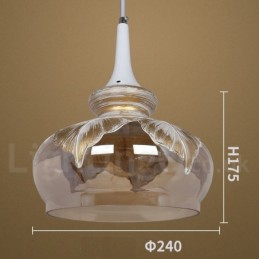 Evropské moderní moderní salonek skleněné závěsné svítidlo