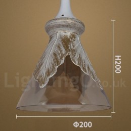 Evropské moderní moderní salonek skleněné závěsné svítidlo