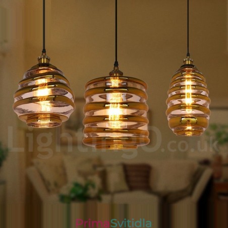 Evropská skleněná závěsná lampa Cafe Lounge Závěsná lampa Evropská skleněná závěsná lampa Cafe Lounge Závěsná lampa