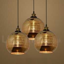 Evropské skleněné závěsné svítidlo Cafe závěsná lampa