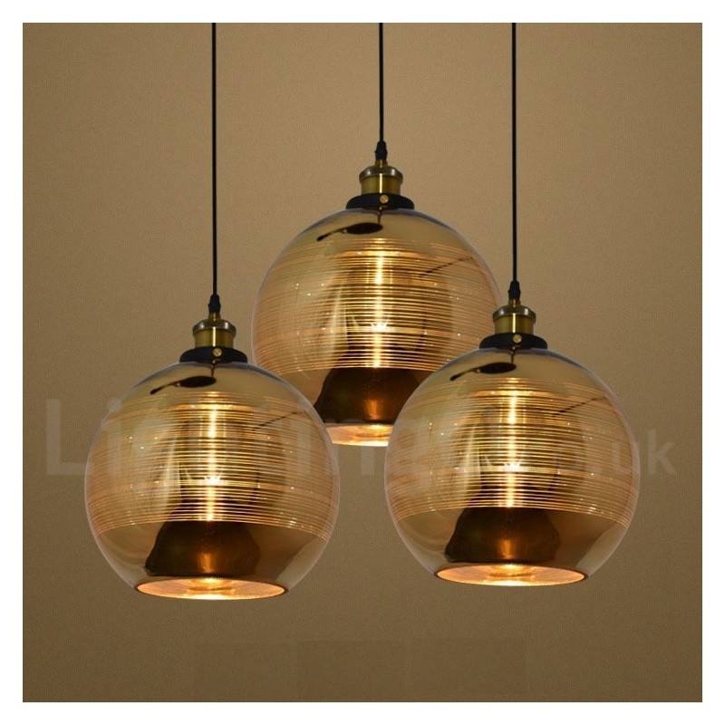 Evropské skleněné závěsné svítidlo Cafe závěsná lampa