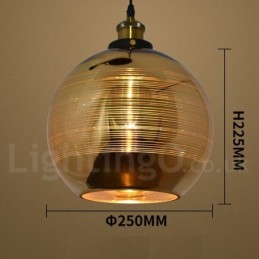 Evropské skleněné závěsné svítidlo Cafe závěsná lampa