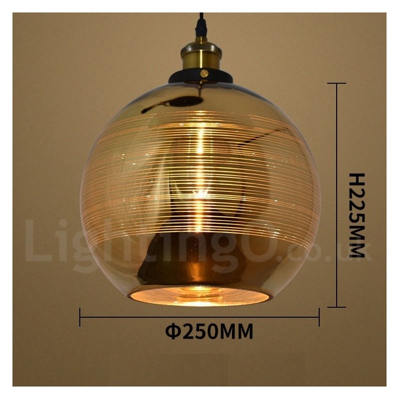 Evropské skleněné závěsné svítidlo Cafe závěsná lampa