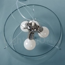 3 Světlo Moderní moderní skleněné závěsné svítidlo