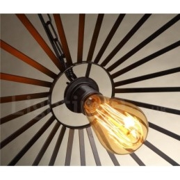 1 Light Rustic Lodge Pendant Light Cafe Konopné provazové závěsné svítidlo