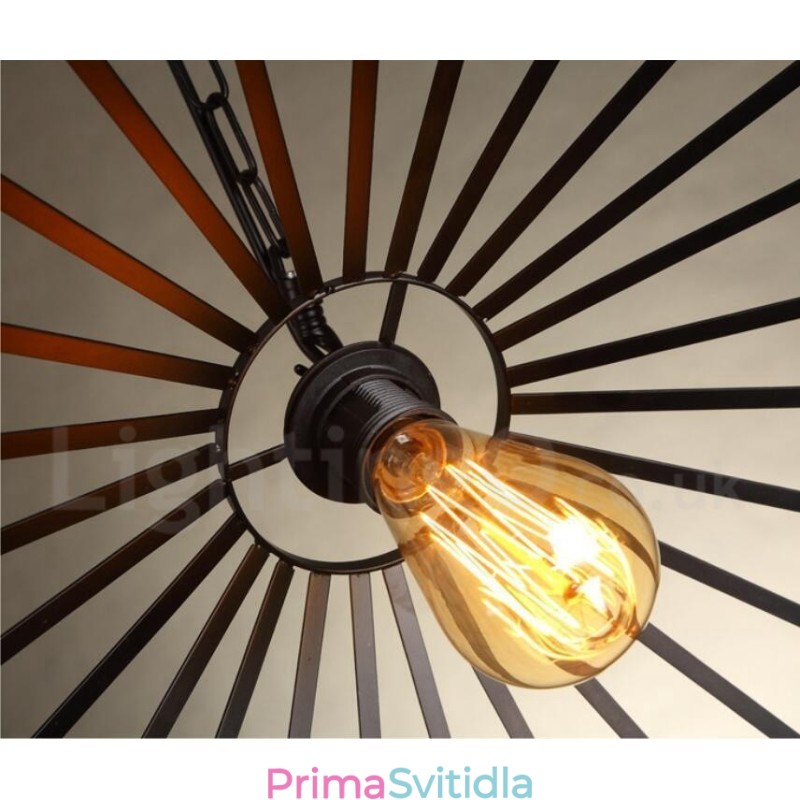 1 Light Rustic Lodge Pendant Light Cafe Konopné provazové závěsné svítidlo