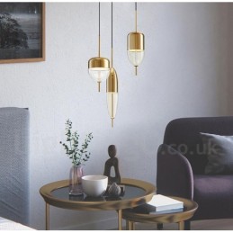 1 Světlo Moderní moderní skleněné závěsné svítidlo