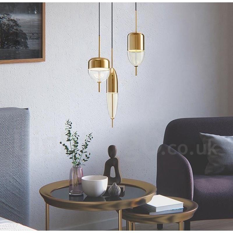 1 Světlo Moderní moderní skleněné závěsné svítidlo