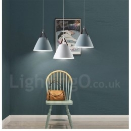 1 Lehká závěsná lampa v severském stylu Vintage Závěsná lampa