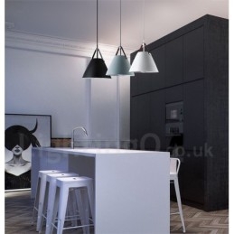 1 Lehká závěsná lampa v severském stylu Vintage Závěsná lampa