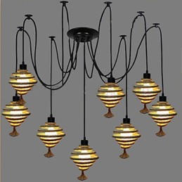 The Nordic Country Retro Honeycomb Chandelier Lustrová lampa The Heavenly Maids Scatter Blossoms.