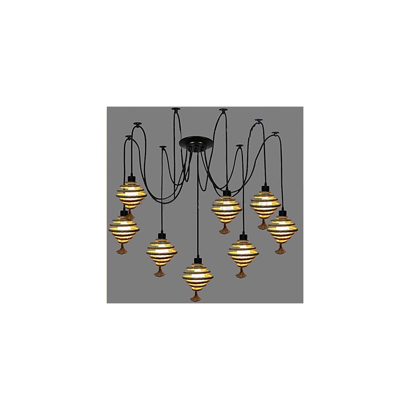 The Nordic Country Retro Honeycomb Chandelier Lustrová lampa The Heavenly Maids Scatter Blossoms.