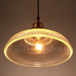 1 Light Vintage skleněné závěsné světlo