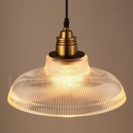 1 Light Vintage skleněné závěsné světlo