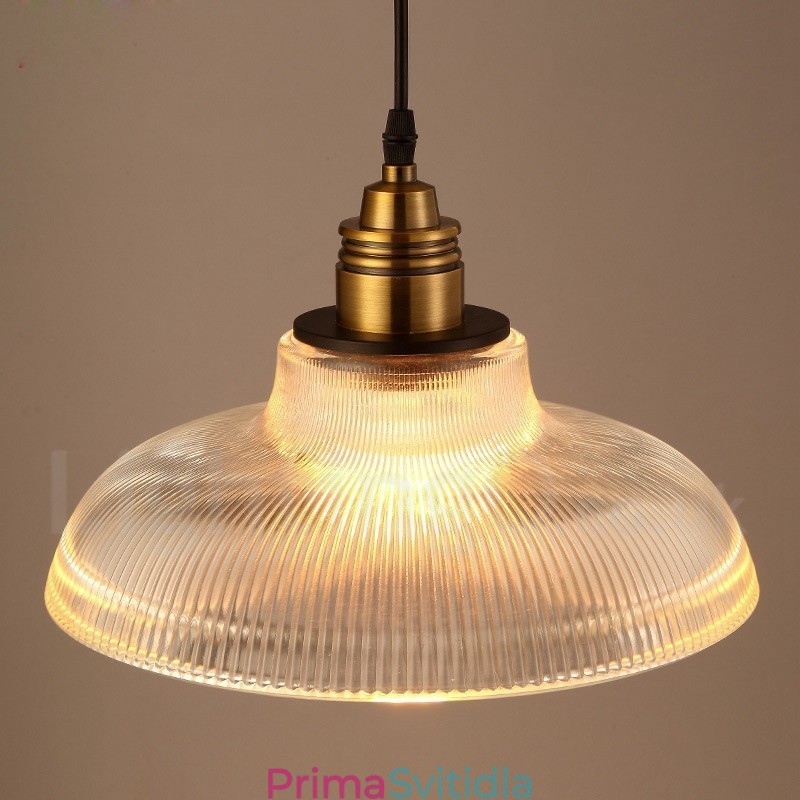 1 Light Vintage skleněné závěsné světlo