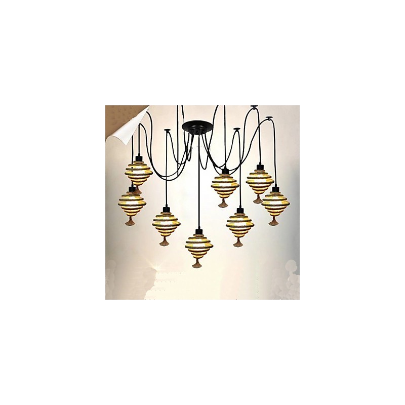 The Nordic Country Retro Honeycomb Chandelier Lustrová lampa The Heavenly Maids Scatter Blossoms.