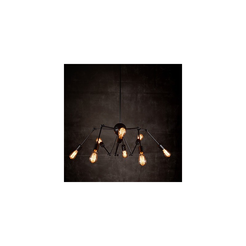 Creative 8 Light Brushed Nickel Lustr