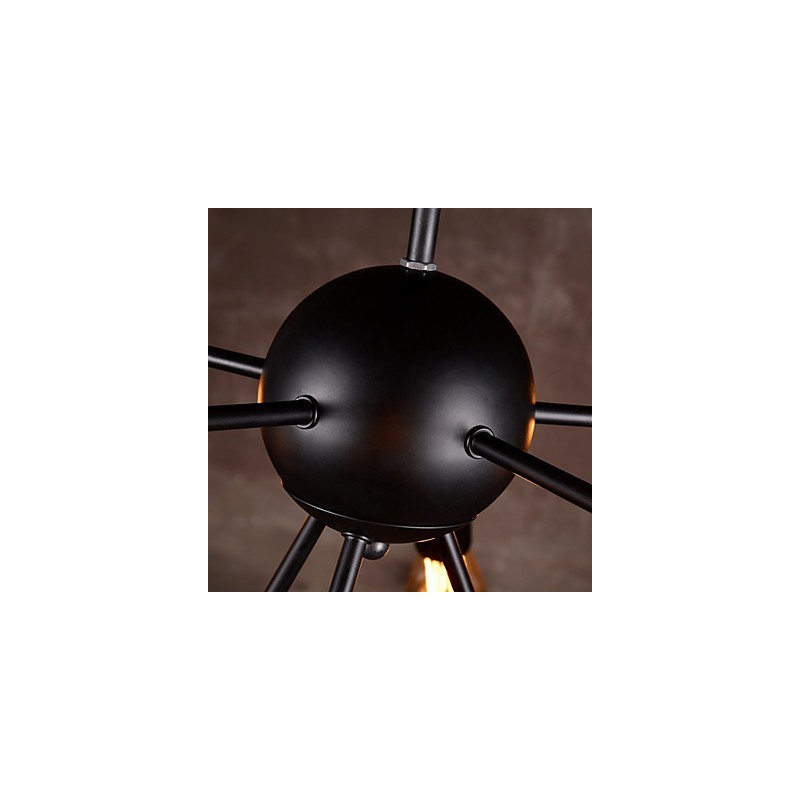 Creative 8 Light Brushed Nickel Lustr
