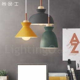 1 Lehké moderní moderní ocelové závěsné svítidlo se stínidlem z hliníkové slitiny