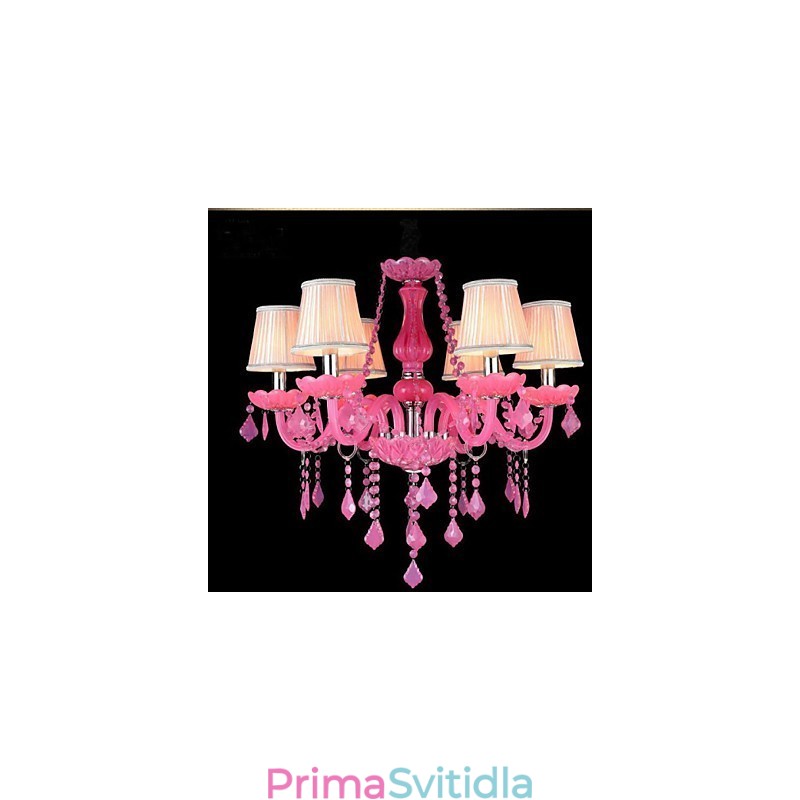 Kávová lampa Project Light Candle Crystal závěsná lampa Růžová A