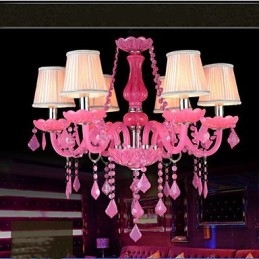 Kávová lampa Project Light Candle Crystal závěsná lampa Růžová A